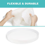 Sntieecr 24 Inch Resin Table Molds, Large Round Epoxy Table Mold for Charcuterie Board, River Coffee Table, DIY Art Home Decoration Sntieecr