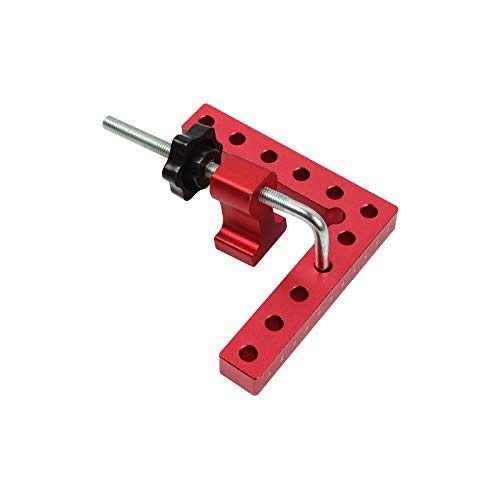 WISH HALLY WOOD 3.93x3.93inch Aluminium Alloy 90 Degree positioning squares Right Angle Clamps Woodworking Carpenter tool corner Clamping square for WISH HALLY WOOD