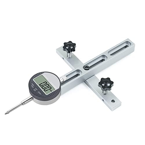 HDLNKAK Table Saw Digital Dial Indicator Gauge, for Aligning and Calibrating Work Shop Machinery Like Table Saws, Band Saws and Drill Presses HDLNKAK