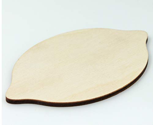 6-Pack Lemon with or without Holes Unfinished Wood Cutout DIY Crafts Door Hanger Ready to Paint Cut Out Birch Plywood All Sizes Texan Wood Crafts