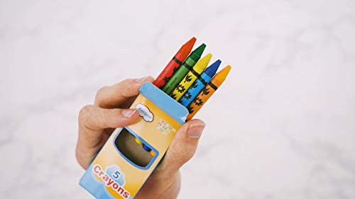 Trail maker Wholesale Bright Wax Coloring Crayons in Bulk 24 Pack, 5 Per Box in Assorted Bundle Art Sets (24 Pack) Trail maker