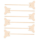 Toyvian 12 Pcs Wand Diy Princess Wand Kit Unfinished Fairy Wands Butterfly Wand Fairy Wand Crafts Diy Painting Toys Kids Princess Diy Fairy Wand Toyvian