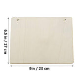 Samanter 3Pack Blank Wood Sign for Craft Unfinished Hanging Wooden Board with Hole DIY Door Wall Decor Holiday Decoration Samanter