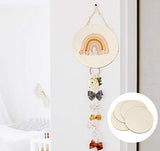 ilauke 14 Inch Wood Circles for Crafts, 4Pcs Blank Wooden Rounds Discs, 1/4 Inch Thick Wood Rounds for Crafts, Door Hangers, Wood Signs, Painting, ilauke