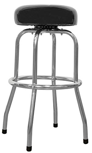 WEN 300-Pound Capacity Chrome-Plated Shop Bar Stool - WoodArtSupply