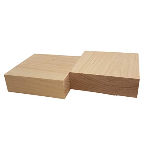 Barrington Hardwoods Maple Lumber Bowl Blanks (2pc) (2" x 6" x 6") - WoodArtSupply