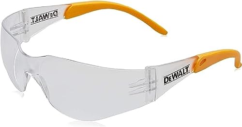 Dewalt DPG54-1D Protector Clear High Performance Lightweight Protective Safety Glasses with Wraparound Frame - WoodArtSupply