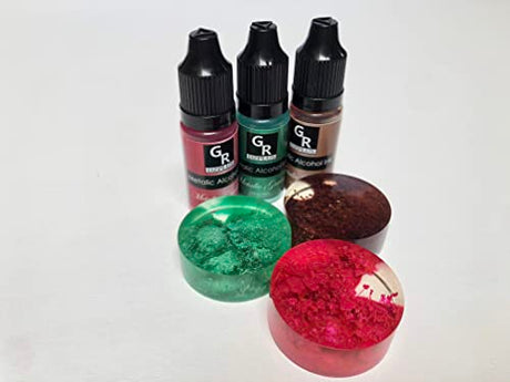 Metallic Alcohol Ink Set - 26 Metallic Colors Alcohol Based Ink for Resin Art GR DZPLUS