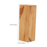 COHEALI 5pcs Carved Wood Kits Wooden Carving Seal Whittling DIY Wood Stamp Wood Square Block Unfinished Wood Whittling Blocks Decorating Tools Square COHEALI