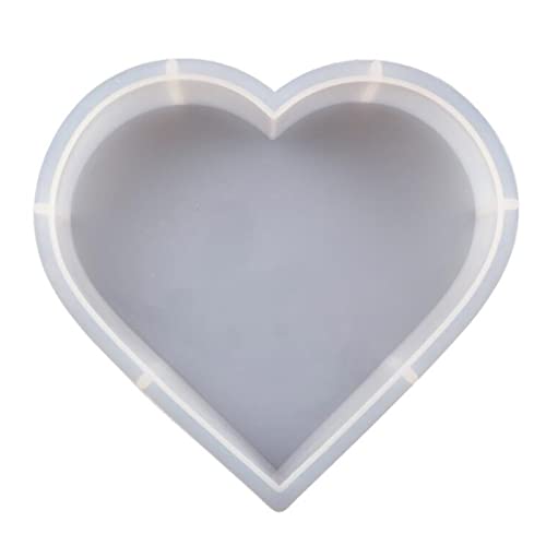 Resin Silicone Molds Large Heart Hexagon Resin Molds Deep Epoxy Resin Mold for Flowers Preservation Resin Art Resin Casting DIY (A-Heart) Flexyony