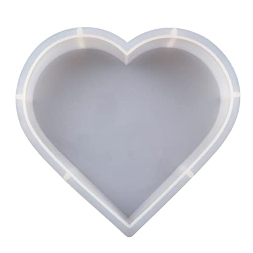 Resin Silicone Molds Large Heart Hexagon Resin Molds Deep Epoxy Resin Mold for Flowers Preservation Resin Art Resin Casting DIY (A-Heart)