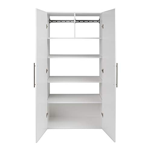 Prepac HangUps Large Elegant Wall-Mounted Storage Cabinet in White Prepac