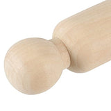 HAKZEON 40 Pack 3-1/2 Inches Unfinished Wooden Peg Dolls, Decorative Wooden Peg Doll People, Wooden Peg Doll Body for Painting, DIY Craft Art HAKZEON