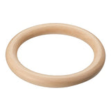 uxcell 1Pcs 125mm(5-inch) Natural Wood Rings, 15mm Thick Smooth Unfinished Wooden Circles for DIY Crafting, Knitting, Macrame, Pendant uxcell