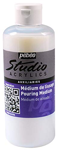 PEBEO INC 524561 PEBEO Pouring Medium 500ML, 500 ML, White 16 Fl Oz - WoodArtSupply