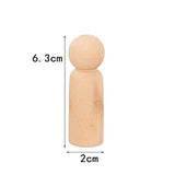 Healifty 10pcs Wood Puppets Dolls Blank Wooden Unfinished Dolls Woodsy Decor Wooden Dolls Decoration for Home Toys Dolls Wood Decor Unfinished DIY Healifty