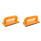 DCT Wood Cutting Push Up Stick Block 2-Pack Set – Angle Handle Foam Pad Holder Blocks for Cutting on Jointer, Table Saw Deadwood Crafted Tools