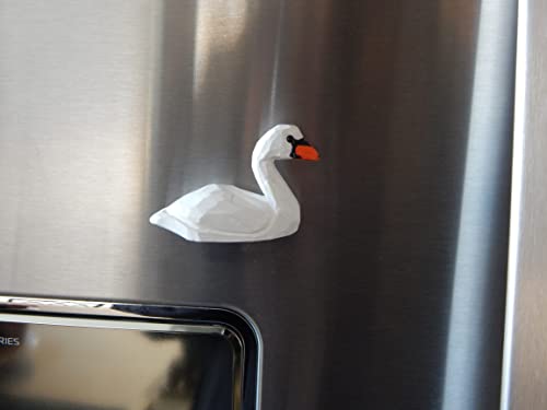 Selsela Swan Figurine Decor Art Small Goose Statue Gift Carving Miniature Animals Sculpture Selsela