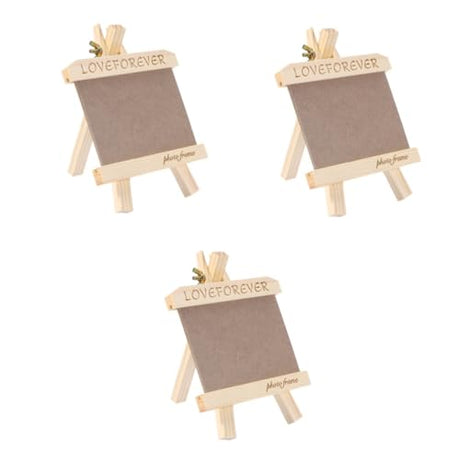 DECHOUS 3pcs mini photo easel wedding picture frame Photo Display stand DIY picture frames photo collage kit braces kit wedding photo frame DECHOUS