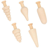 Operitacx 5pcs Toys for Kids Kid Toy Kids Toys Toy's for Kids Toy for Kids Wooden Mini Tree DIY Trees DIY Supplies Unfinished Wood Christmas Trees Operitacx