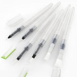 Arteza Water Brush Set of 6 - Fine, Medium & Broad Tips, Self-moistening, Portable, Perfect for Aquarelle & Watercolor Painting and Watercolors ARTEZA