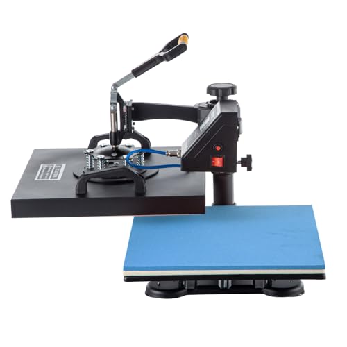 VEVOR Heat Press Machine, 15" x 15" 6 in 1 Combo Heat Press, Heat Transfer Machine 360-Degree Swing Away Digital Shirt Printing, Multi-function Heat VEVOR