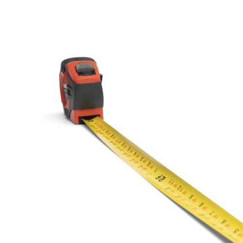 Crescent Lufkin 1" x 25' P1000 Series Hi-Viz Orange Engineer's Yellow Clad A4 Blade Power Return Tape Measure - PHV1425DN Lufkin