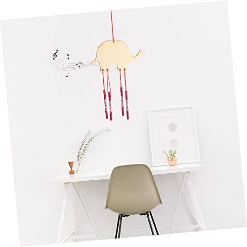 EXCEART 12pcs Decor Kits Ages Accessories Arts Homemade Unfinished Shaped Bell Gifts Garden Animals Indoor Blank Toys Wind Crafts Making Boys EXCEART