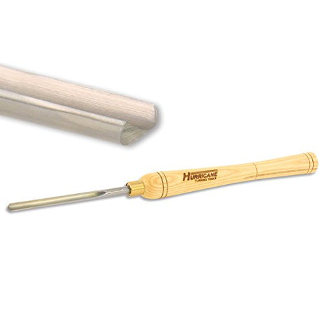 Hurricane Turning Tools, HTT-111, High Speed Steel, 3/8" Spindle Gouge (3/8" Flute) for Woodturning Hurricane Turning Tools