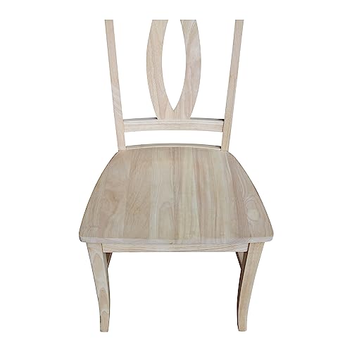 International Concepts Verona Dining Chair (Set of 2), Unfinished IC International Concepts