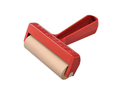 Speedball Pop-In Soft Rubber Brayer, 4" – Roller Tool for Crafting and Block Printing, Vinyl, Comfort Grip Handle Speedball