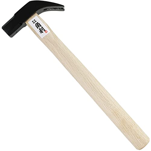 KAKURI Japanese Claw Hammer Milled Face Wood Handle 17 oz, Professional Carpenter Hammer for Woodworking, Heavy Duty Japanese Carbon Steel, Square - WoodArtSupply