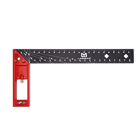 Carpenter Square Aluminum Framing Square 12 Inch L Square Ruler L Framing Tools LARMEIL