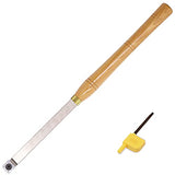 Wood Turning Tools Rougher Carbide Tipped Lathe Chisel Tool Bar 19.68 Inches With 14mm Straigt Edge Square Carbide Insert for Wood Hobbyist or DIY or Asieg Tool