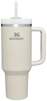 Stanley Quencher H2.0 Soft Matte Collection, Stainless Steel Vacuum Insulated Tumbler with Lid and Straw for Iced and Cold Beverages, Dune, 40 oz STANLEY
