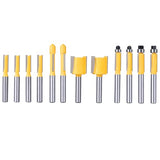 8milelake 100 pcs 1/4inches Shank Router Bit Set Tungsten Carbide Tips Woodworking Kit, Dovetails, Slot Cutters & Straight Router 8MILELAKE