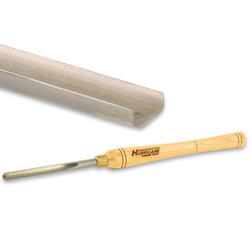 Hurricane Turning Tools, HTT-112, High Speed Steel, 1/2" Spindle Gouge (1/2" Flute) for Woodturning - WoodArtSupply