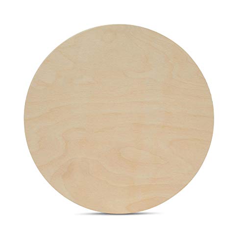 Wood Circles 14 inch 1/2 inch Thick, Unfinished Birch Plaques, Pack of 10 Wooden Circles for Crafts and Blank Sign Rounds, by Woodpeckers - WoodArtSupply