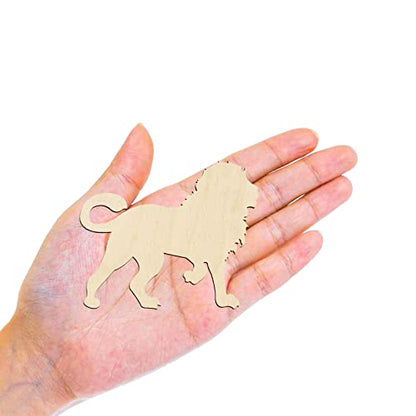 Set of 15 Wood Cutouts,Forest Animals Wood Cutouts for Crafts,Wooden Crafts to Paint,Unfinished Wooden Animal Cutout,Bear Deer Pine Trees Elephant