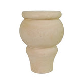 Btibpse Replacement Unfinished Sofa Legs Furniture Bun Feet Solid Wood Foot for Sofa, Chair, Loveseat, Ottoman, Dresser Set of 4 Btibpse