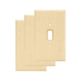 Franklin Brass Wood Square Wall Plate, Unfinished Wood Single Switch Cover Switch Cover, 1-Pack, W10393V-UN-C Franklin Brass
