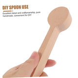 TEHAUX 4pcs Unfinished Wooden Spoon Wooden Craft Whittling Kit Whittling Craft Kit Sugar Spoon Wood Carving Unfinished Wooden Scoops Wood Carving TEHAUX