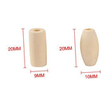 KALLORY 300 Pcs Wooden Beading Material Wooden DIY Beads Circle Beads Beads Wooden Hair Beads Unfinished Wooden Beads Bulk Jewelry DIY Wood Beads KALLORY