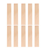 Exceart 10pcs Rectangle Wood Boards Unfinished Wood Boards Sheets Carving Blocks for Arts Craft Painting 4x20cm EXCEART