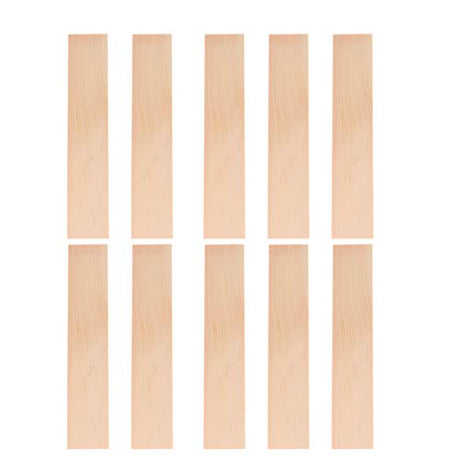 Exceart 10pcs Rectangle Wood Boards Unfinished Wood Boards Sheets Carving Blocks for Arts Craft Painting 4x20cm EXCEART