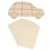 ZOENHOU 50 PCS 6 x4 Inch Unfinished Basswood Blanks, Rectangle Wood Pieces, Unfinished Wood Rectangles for Crafts Projects Painting Decoration ZOENHOU