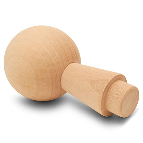 Unfinished Peg Dolls, Wooden Figurines for Crafts and Ornaments, Boys, Pack of 5 2-3/4 Inch Kokeshi Blank Wooden Dolls by Woodpeckers Woodpeckers