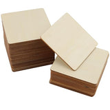 HOIGON 30 PCS Square Unfinished Wood Pieces, 6 x 6 Inch Blank Basswood Wooden Sheets Wooden Cutout for Crafts, DIY, Painting HOIGON