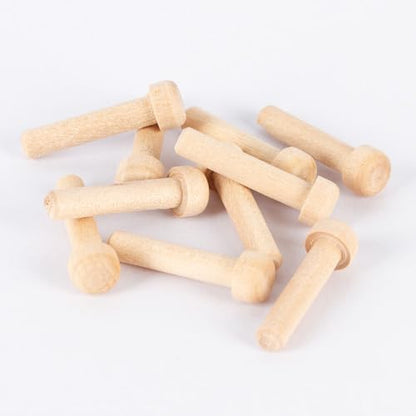 Factory Direct Craft Unfinished Wood Axle Pegs Pack of 40 for Craft Cars Trains and More (1-1/4 Inch Long x 7/32 Inch Diameter) - WoodArtSupply