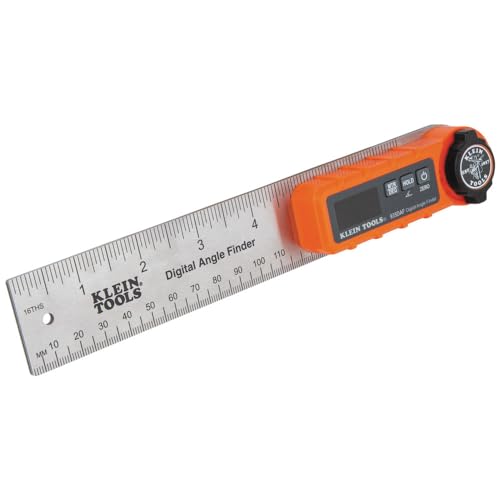 Klein Tools 935DAF Digital Angle Finder, Precision Measurements, Miter Saw Protractor Angle Calculation and Portable Design Klein Tools